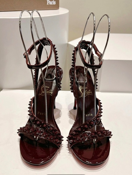 Christian Louboutin Shoes - Christain Louboutin Studded Heels Sandles